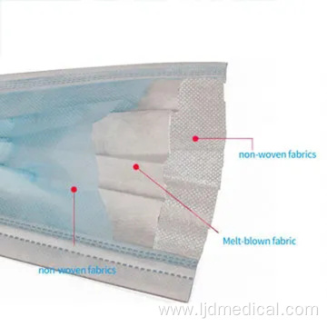 Single-Use Protective Non Woven Medical Surgical Face Mask